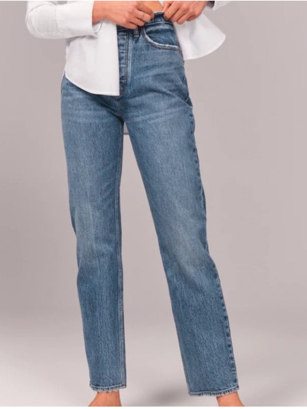 Abercrombie High Rise Dad Jean